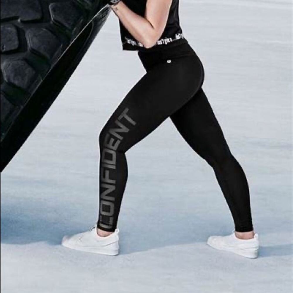 Fabletics Black Demi Lovato Confident Workout Leggings Size S